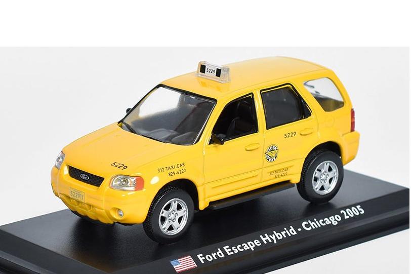 1:43 FORD Escape Hybrid Chicago Taxi (2005), yellow - MAGTX21