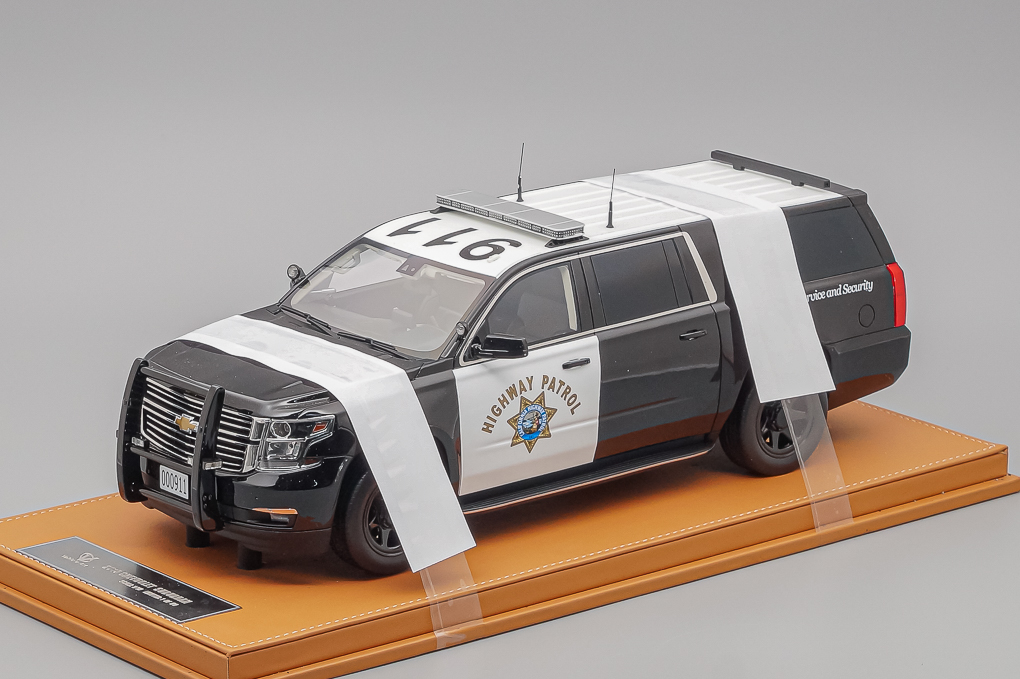 1:18 CHEVROLET Suburban Highway Patrol (2015), black / white - VACSHP-X1