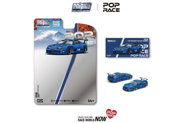 1:64 Toyota Top Secret Supra GT500 (A80), blue - PRE028