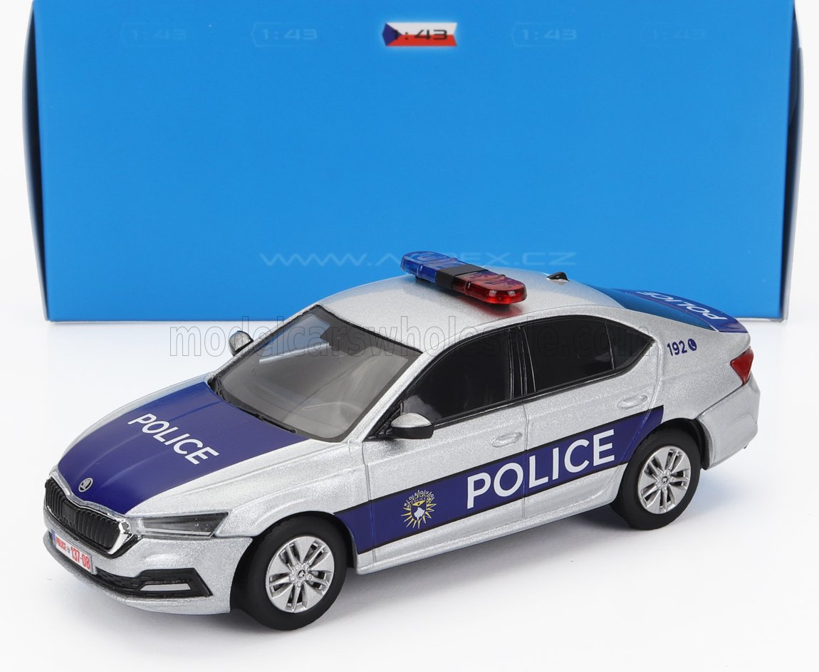 1:43 SKODA Octavia Iv Kosovo Police (2020), Silver Blue - 036XA04