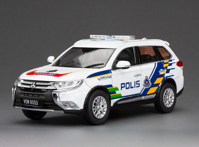 1:43 MITSUBISHI Outlander Malaysia Police (2018) - 29402