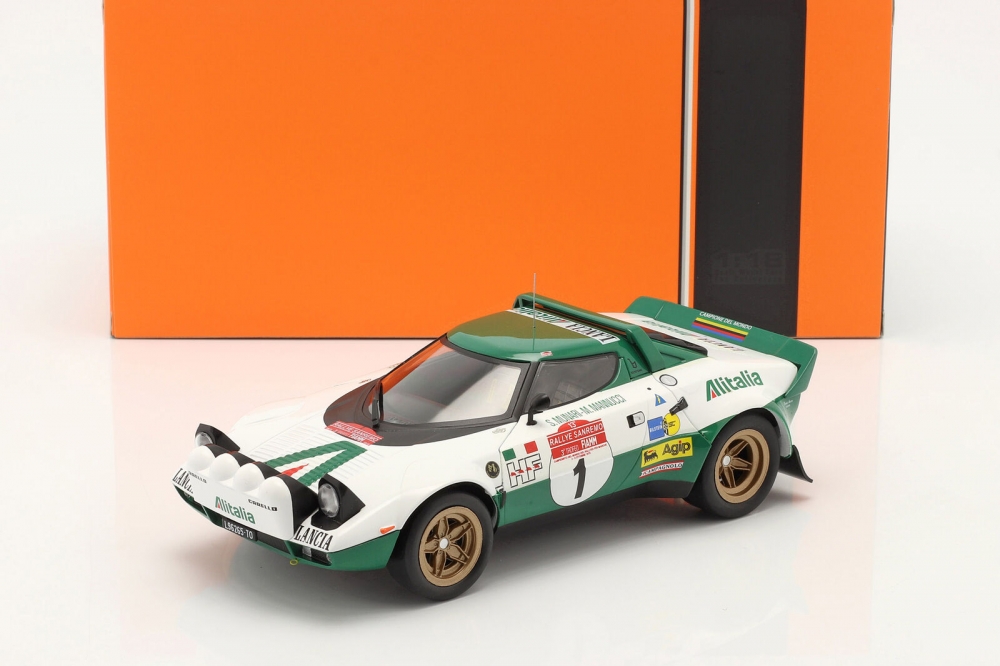 1:18 LANCIA Stratos HF #1 'Alitalia' Munari/Mannucci Rally San Remo 1975 - 18RMC061A