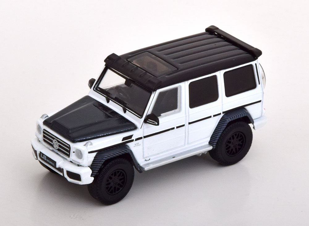 1:64 MERCEDES-BENZ AMG G63 LB Works, white black - MB204X4SP27