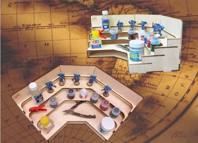 Угловой модуль-органайзер с полочками - MWP-0010-12