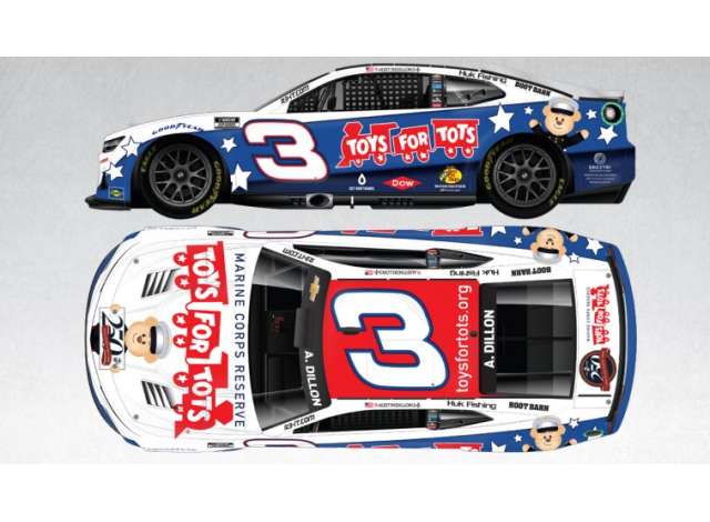1:64 Chevrolet #3 Austin Dillon *Toys For Tots*, white/red/blue 2025 - CX32561TFTAD