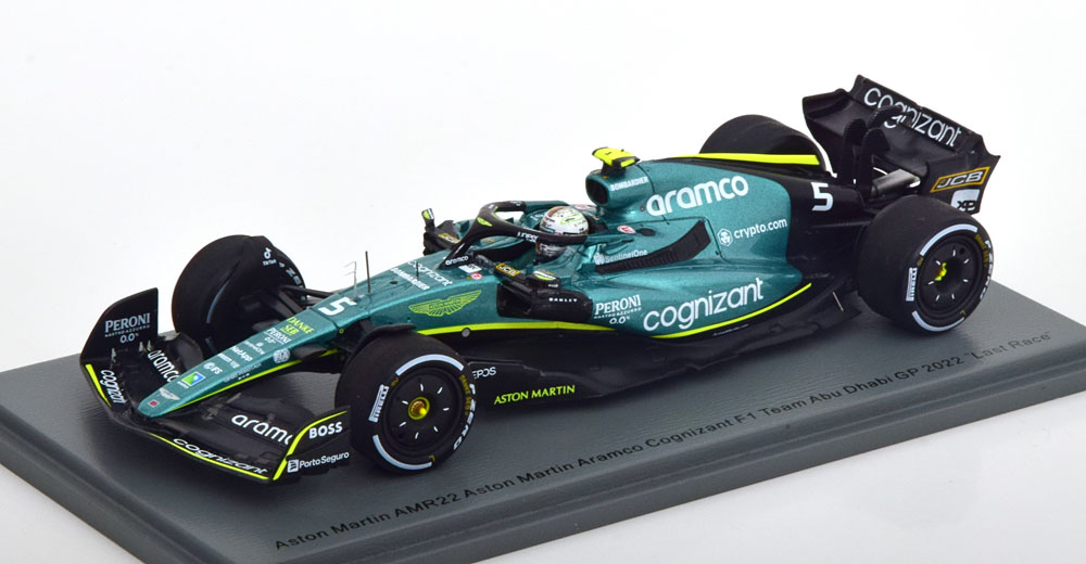 1:43 ASTON MARTIN AMR22 GP Abu Dhabi Last GP Race, Vettel (2022) - S8552