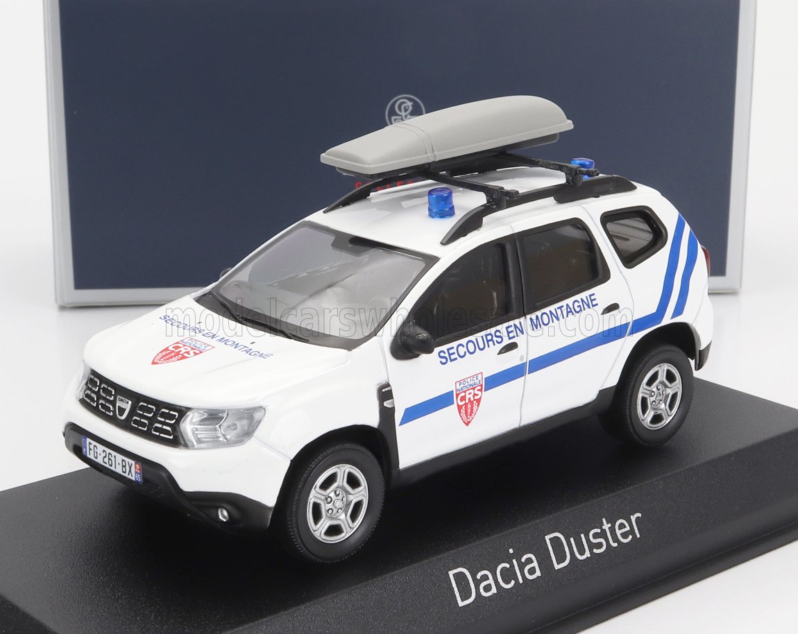1:43 DACIA Duster Police (2020), White Blue - 509026