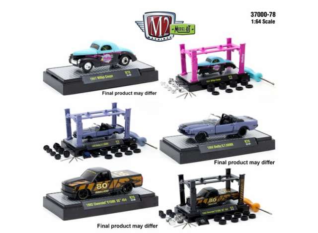 1:64 M2 Machines Model Kit, серия 78, набор из 6 комплектов - 37000-78~6