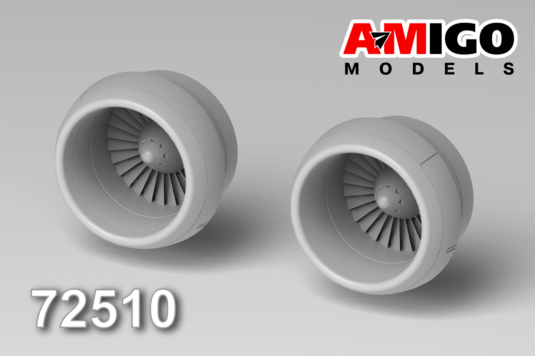 1:72 Воздухозаборники и КНД для модели G.W.H. - amg 72510