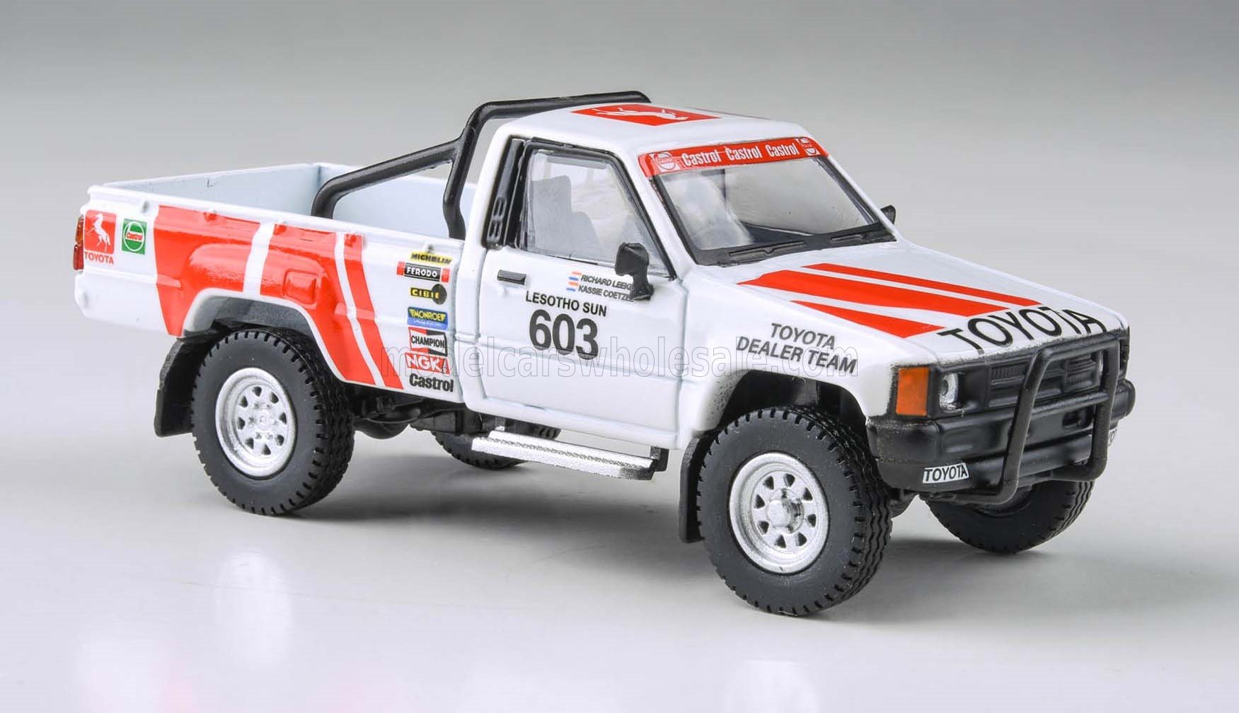 1:64 TOYOTA Hilux Pick-up Team Dealer Toyota №603 Road Of Africa RHD (1995) Richard Leek - Kassie Coetzez - PA-65529