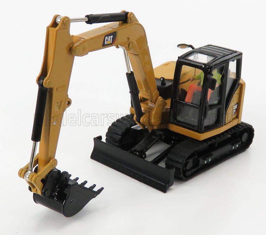 1:50 CATERPILLAR Cat308 Cr Escavatore Cingolato - Tractor Hydraulic Mini Excavator, Yellow Black - 85596