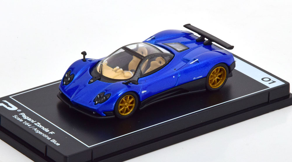1:64 PAGANI Zonda F (2005), blue metallic - No01