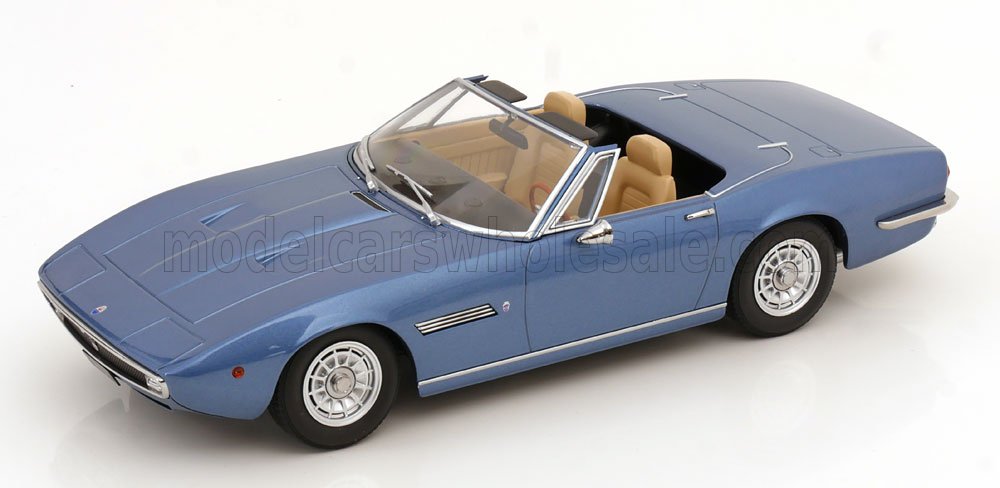 1:18 MASERATI Ghibli Spider Cabriolet Open (1970) - Alloy Rims - Cerchi In Lega, Light Blue - KKDC181304