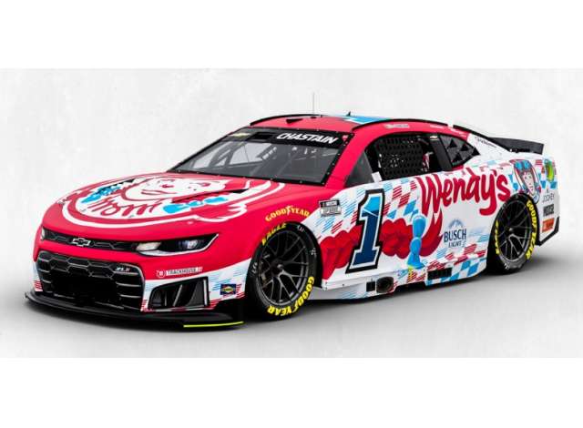 1:64 Chevrolet #1 Ross Chastain *1 Wendy`s*, white/red 2026 - CX12661WENRZ