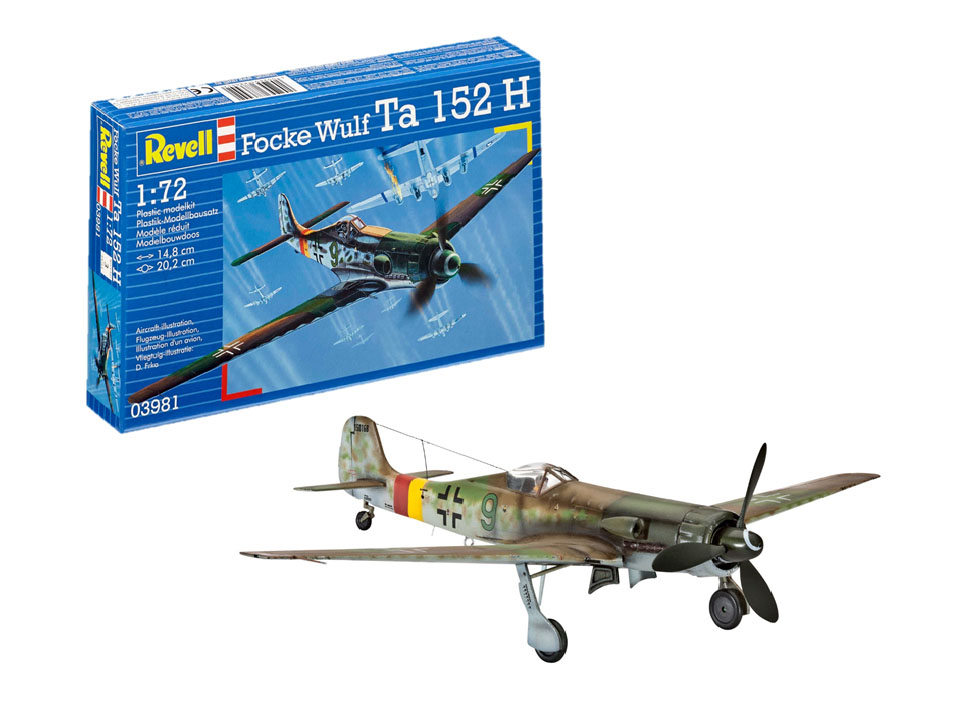 1:72 Сборная модель Немецкий высотный перехватчик Focke-Wulf Ta 152 H - 03981