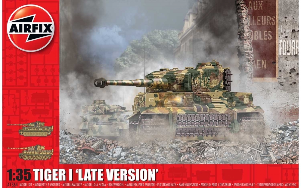 1:35 Сборная модель Танк Tiger 1 Late Version - A1364