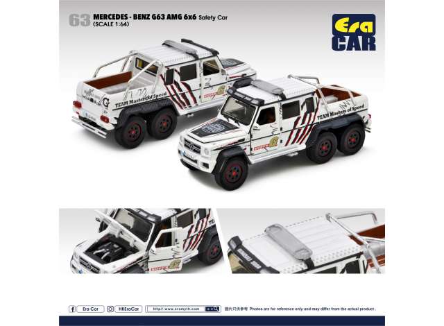 1:64 MERCEDES-BENZ G AMG 6x6 *Team Masters of Speed* Gumball 3000, white/black (2014) - MB216x6RN63