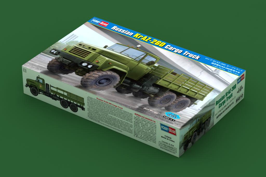 1:35 Сборная модель Советский грузовой автомобиль КРАЗ-260 - 85510
