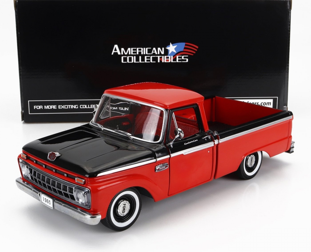 1:18 FORD F-100 Custom Cab Pick-up (1965), Red Black - 1304