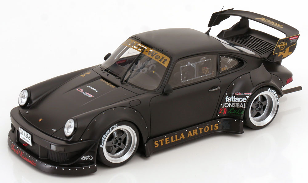 1:18 PORSCHE 911 (964) RWB Stella Artois (2010), flat black - GT918