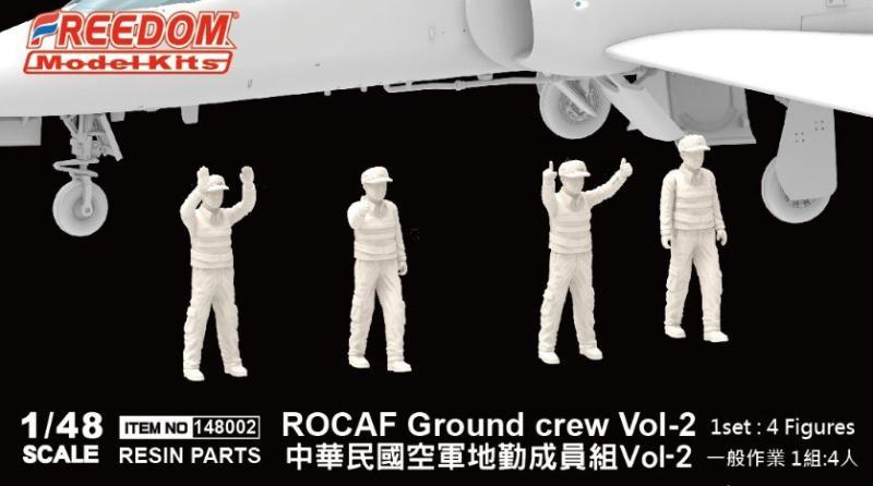 1:48 Сборная модель Фигурки ROCAF Ground crew Vol-2 1set : 4 Figures - 148002