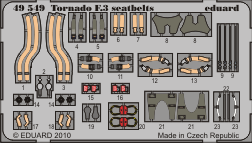 1:48 Фототравление Tornado F.3 ремни безопасности - 49549