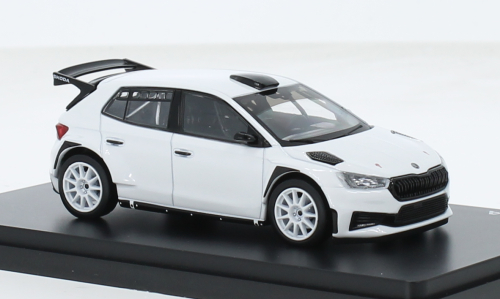 1:43 SKODA Fabia IV RS Rallye2 (2022), white - 607E2