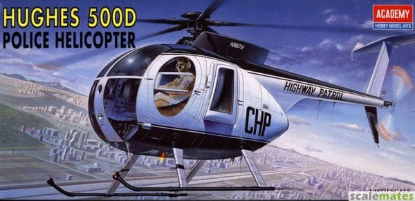 1:48 Сборная модель Вертолет HUGHES 500D Police Helicopter - 12249