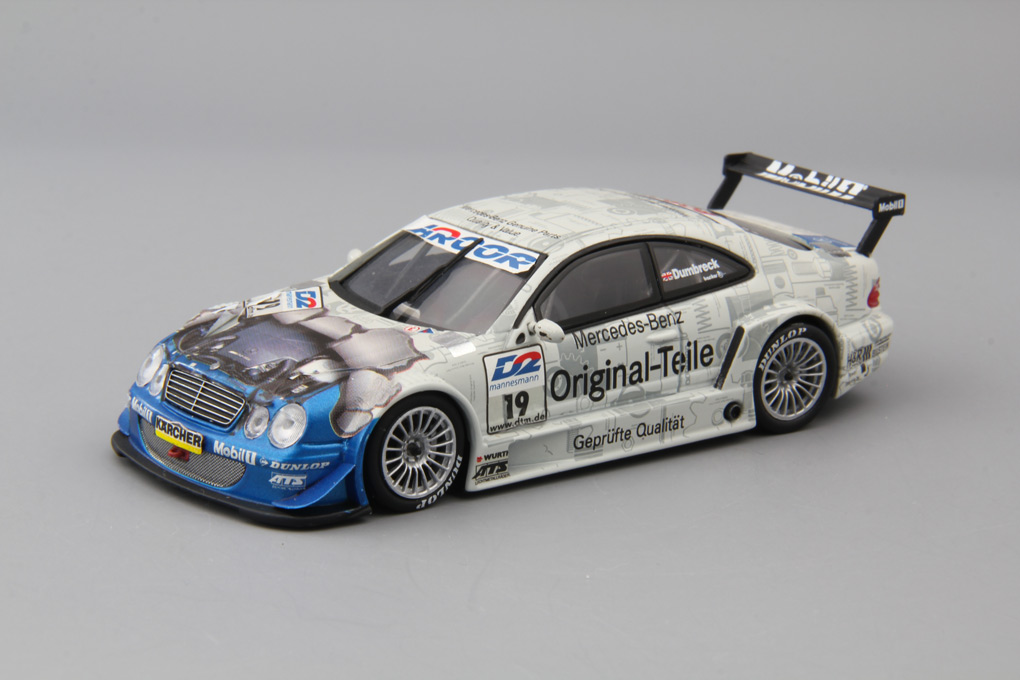 1:43 MERCEDES-BENZ CLK V8 DTM #19, silver / blue - 430003719