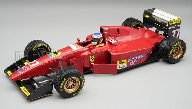 1:18 FERRARI F1 412 T1 B №27 Japan GP With Rain Tires (with pilot figure) Jean Alesi (1994), red - TMD18-334E