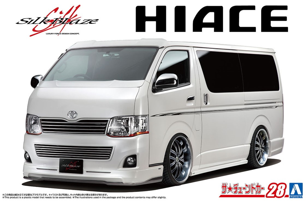 1:24 Сборная модель Toyota HiAce SilkBlaze TRH200V VerⅢ '10 - 06878