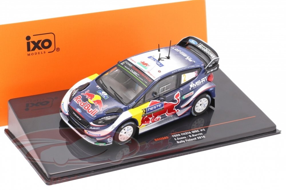 1:43 FORD Fiesta WRC #2 'Red Bull' Evans - Barritt Rally Finland 2018 - RAM685