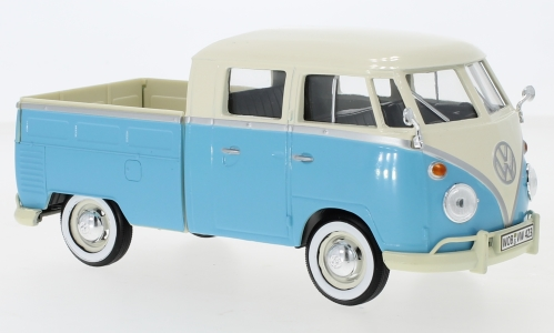 1:24 VOLKSWAGEN T1 DoKa, light blue / light beige - 79343CB