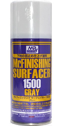 Грунтовка в баллоне Mr.FINISHING SURFACER 1500 GREY 170мл - B-527