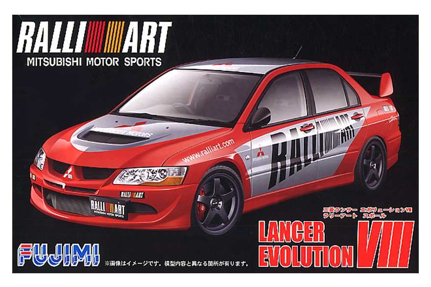1:24 Сборная модель MITSUBISHI Lancer VIII RALLIART - 03817