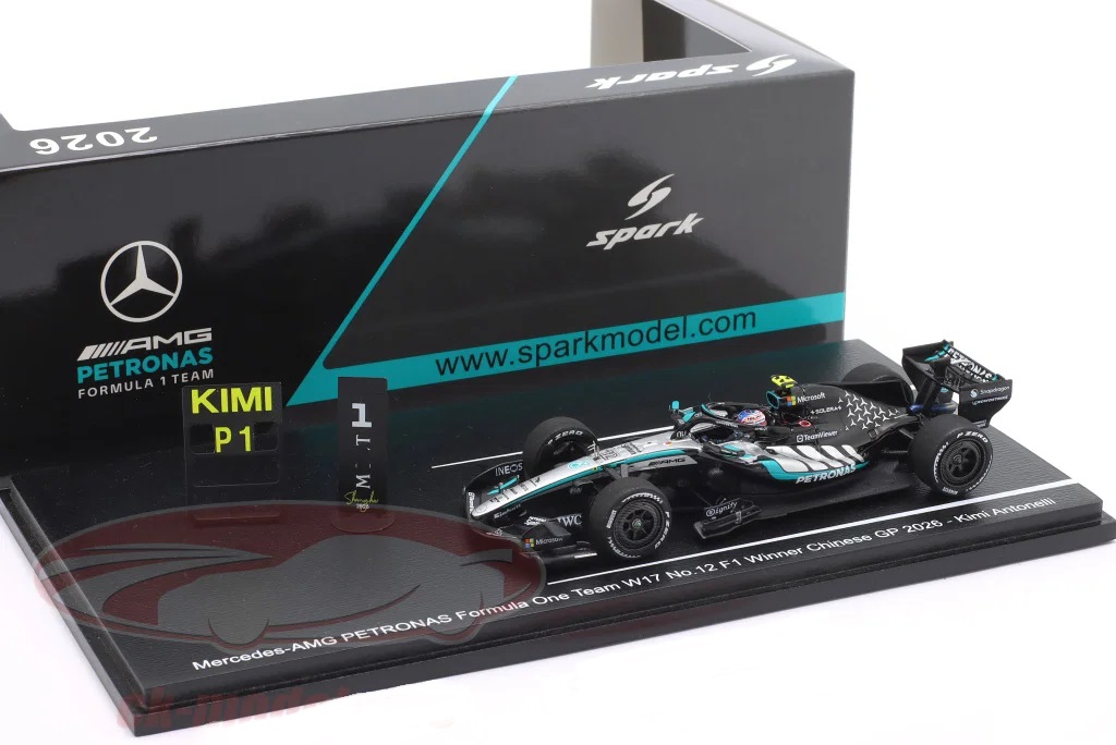 1:43 MERCEDES-BENZ AMG F1 W17 E Performance №12 Pole Position & Winner Chinese GP (Shanghai) Formula 1 Andrea Kimi Antonelli (2026) - S9381