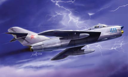 1:48 Сборная модель Самолет MIG-17PF Fresco D - 80336