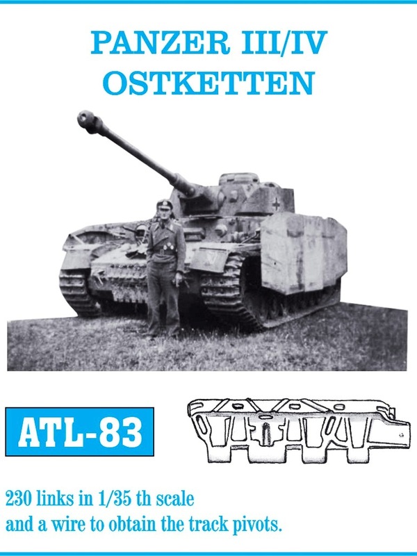 1:35 Atl-35-83 Траки наборные железные Panzer III/IV Ostketten - ATL-35-83