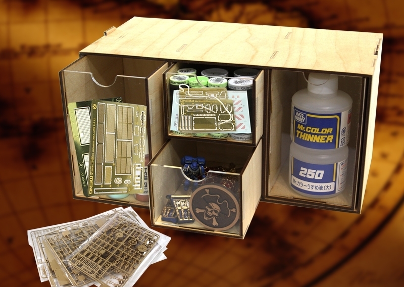 Касcетный модуль-органайзер (аптечка) на 4 ящичка - MWP-0010-21