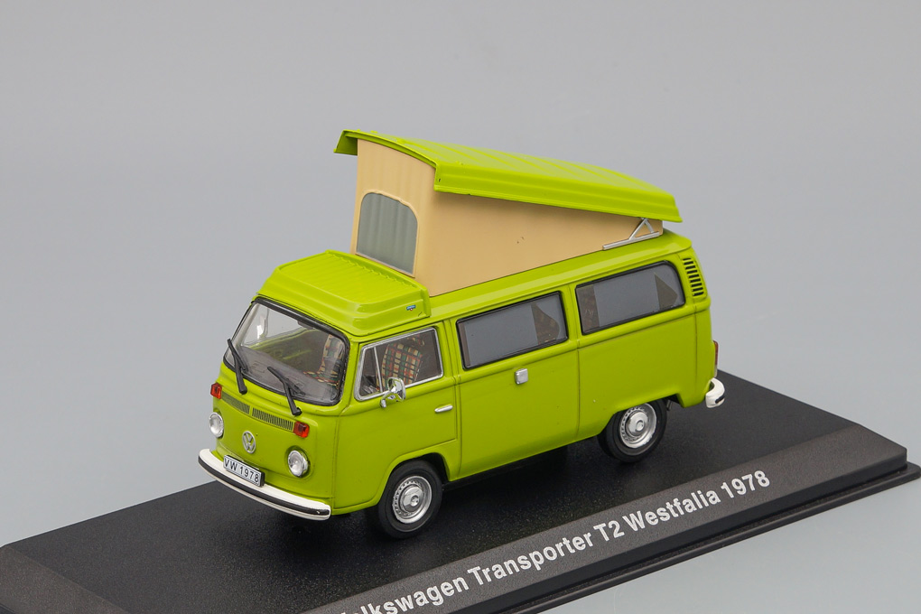 1:43 VOLKSWAGEN Transporter T2 Westfalia 1978, green - VW-03