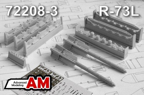 1:72 Авиационная управляемая ракета Р-73 с пусковой П-72 - AMC 72208-3
