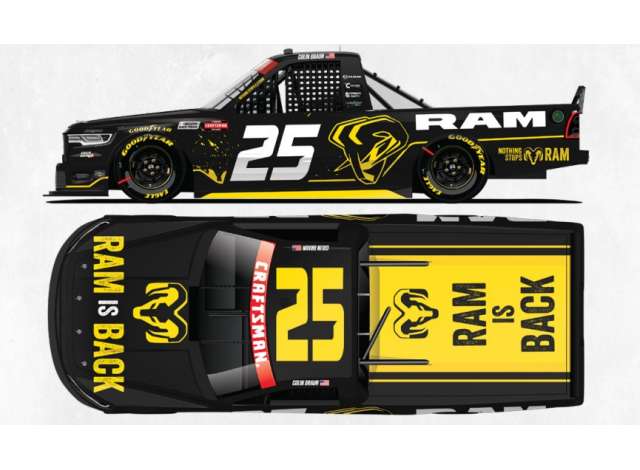 1:24 Ram #25 Colin Braun *RAM Trucks*, black/yellow 2026 - T252624RAMCN