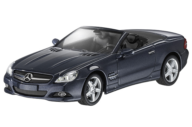 1:43 (Б/У) MERCEDES-BENZ SL-Class Roadster R230 (2008), grey tenorit - B66962392-X1