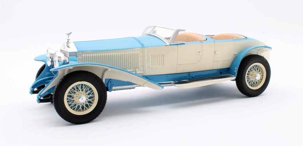 1:18 ROLLS ROYCE New Phantom Barker Tourer #10EX 1926 Blue/White - MXL1705-011