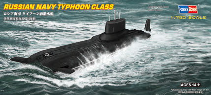 1:700 Сборная модель Подводная лодка Russian Navy Typhoon Class - 87019