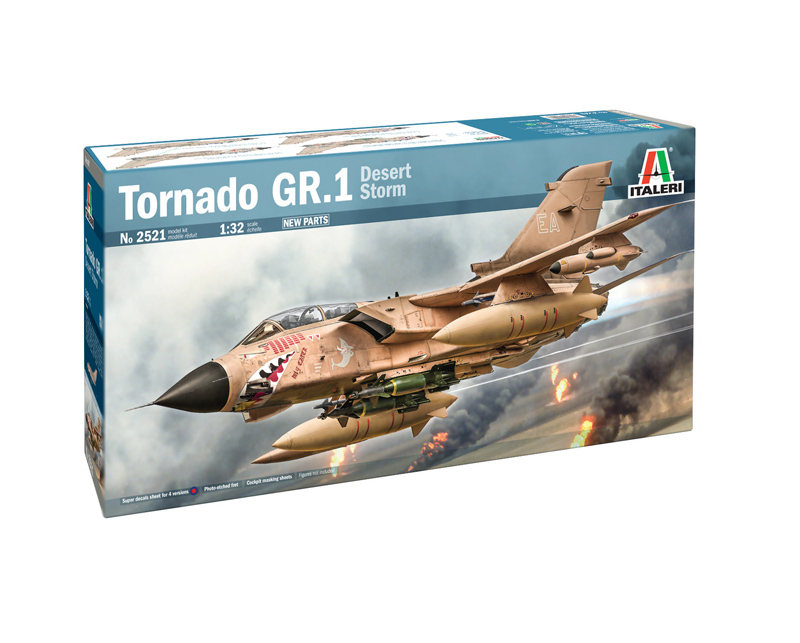 1:32 Сборная модель PANAVIA AIRCRAFT Gr.1 Tornado Military Airplane Desert Storm 1998 - 2521
