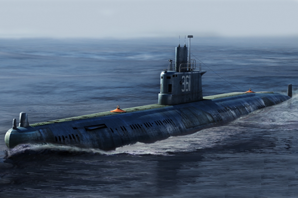 1:350 Сборная модель Китайская ДЭПЛ PLAN Type 035 Ming Class - 83517