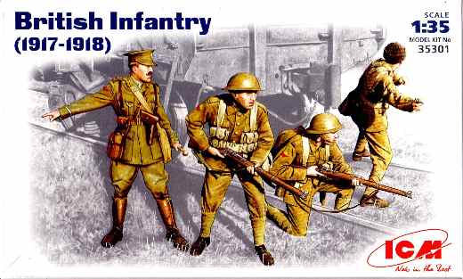 1:35 Сборная модель Британская пехота (1917-1918) - 35301