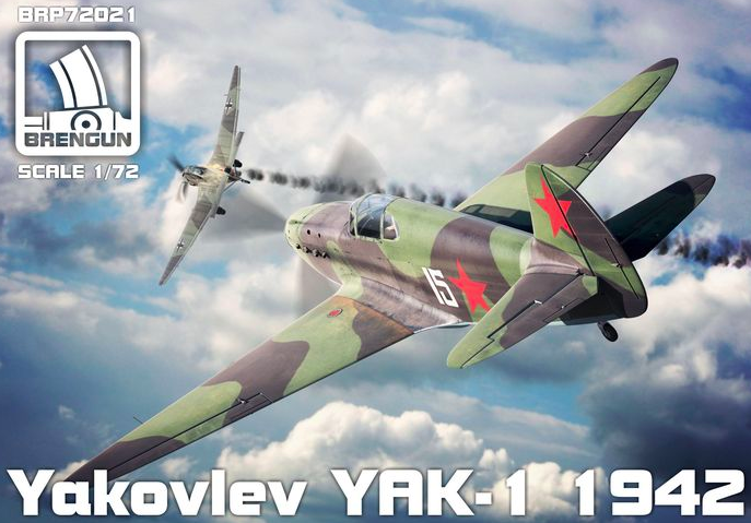 1:72 Сборная модель Yakovlev Yak-1 1942 - 72021-X1