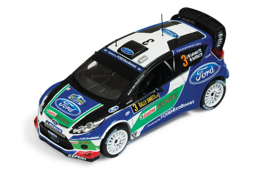 1:43 FORD FIESTA RS WRC 3 J.M.LATAVALA-M.ANTILLA Winner Rally SWEDEN 2012, blue - RAM484-X1